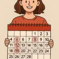 Irregular Periods: Causes and Treatments illustrated with a menstrual cycle calendar