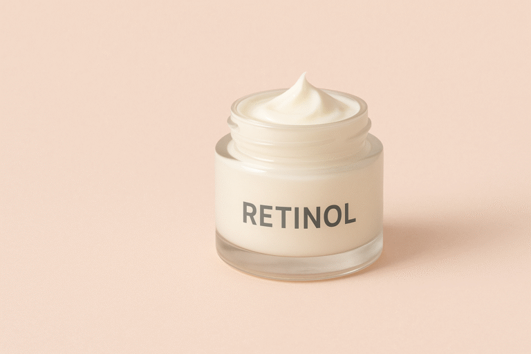 Retinol cream for anti-aging and acne treatment