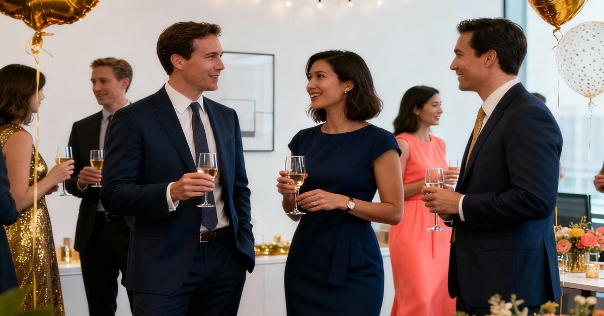 Office Party Styling Tips for Men and Women – Professional Yet Festive Outfits, Accessories, and Grooming Ideas