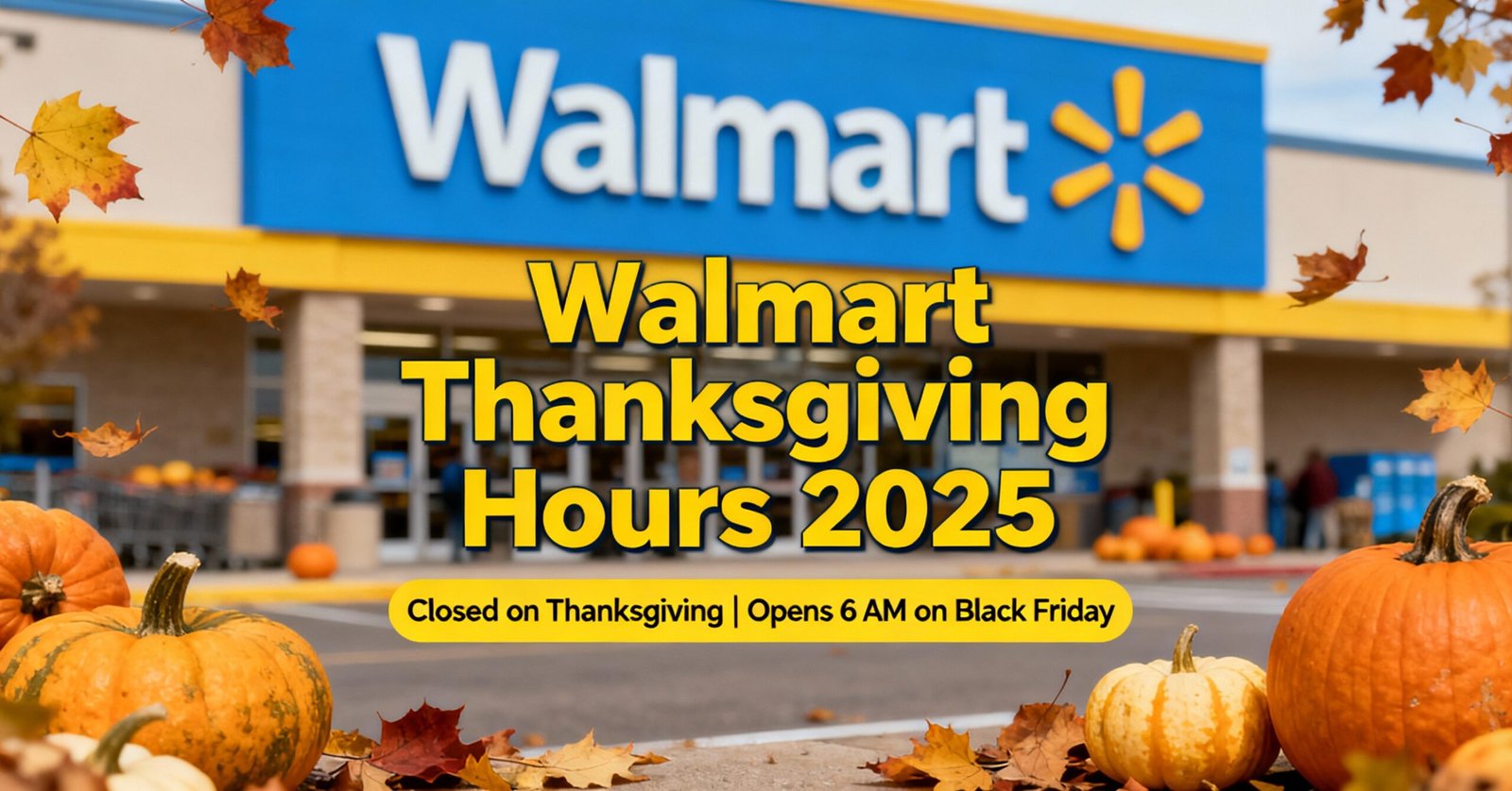 Walmart Thanksgiving Hours 2025 – Is Walmart Open or Closed on Thanksgiving Day