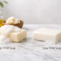 High TFM vs Low TFM soaps comparison showing rich lather, ingredient quality, and skin-friendly differences