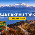 Sandakphu trek Himalayan sunrise view with Kanchenjunga Sleeping Buddha range