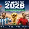 FIFA World Cup 2026 featured image showing the World Cup trophy with top football stars and host nations USA, Canada, and Mexico.