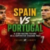 Spain vs Portugal featured image showing Lamine Yamal and Cristiano Ronaldo ahead of the 2026 football showdown.